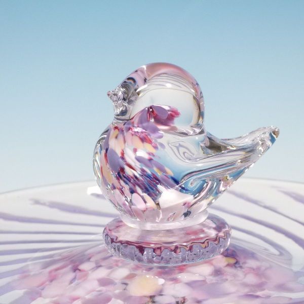 Vogeltränke pink Detail